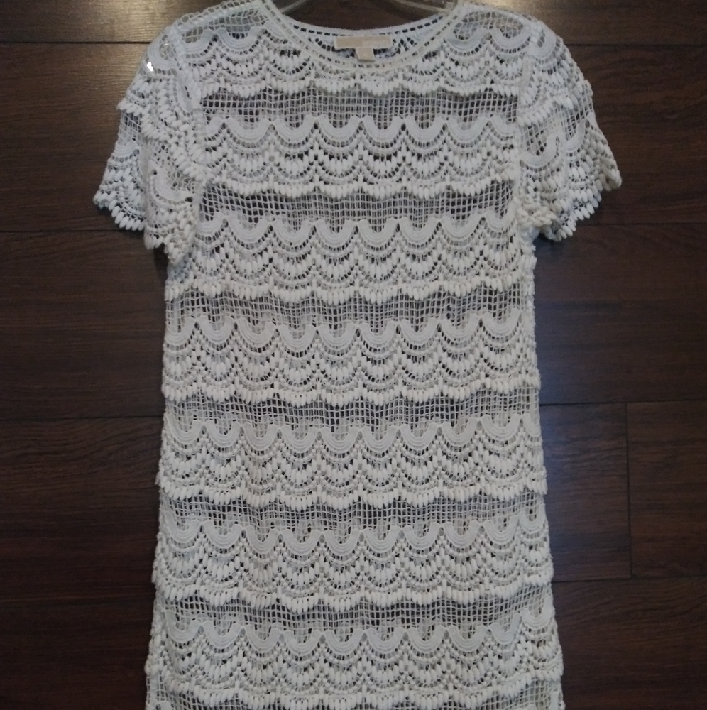 Michael Kors Crocheted Cotton Dress